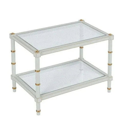 Conner Cane Bamboo - Inspired Legs Cocktail Table - LOOMLAN - Chelsea House - Coffee Tables