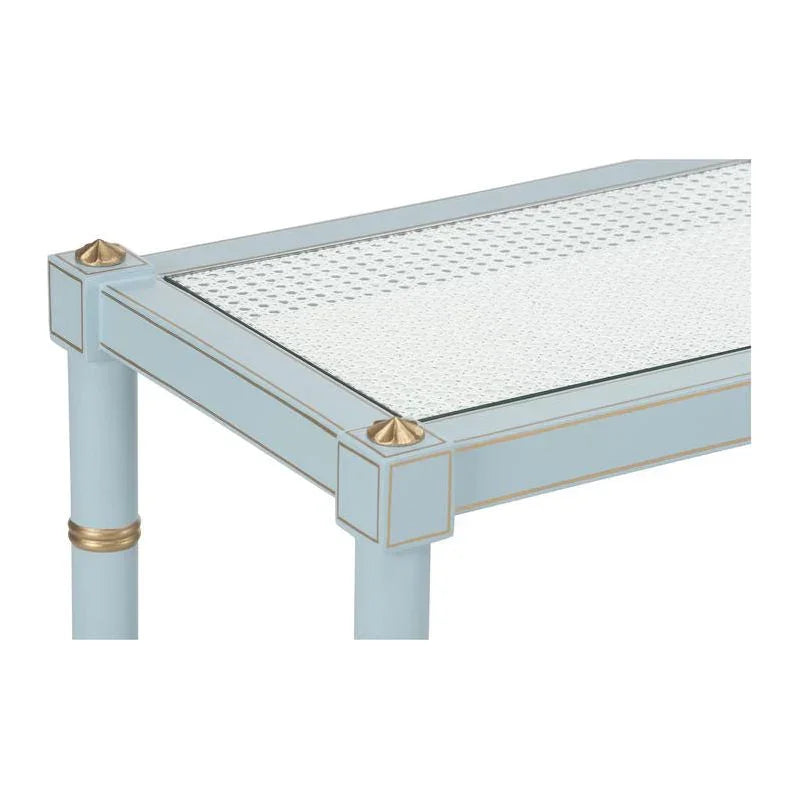 Conner Cane Bamboo - Inspired Legs Console Table - LOOMLAN - Chelsea House - Console Tables