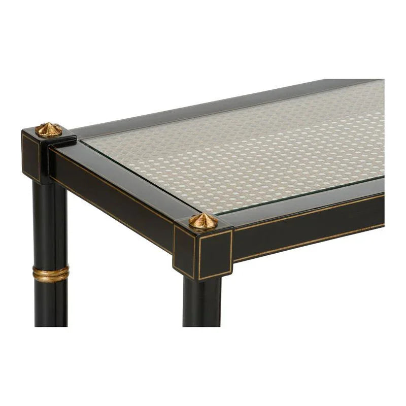 Conner Cane Bamboo - Inspired Legs Console Table - LOOMLAN - Chelsea House - Console Tables