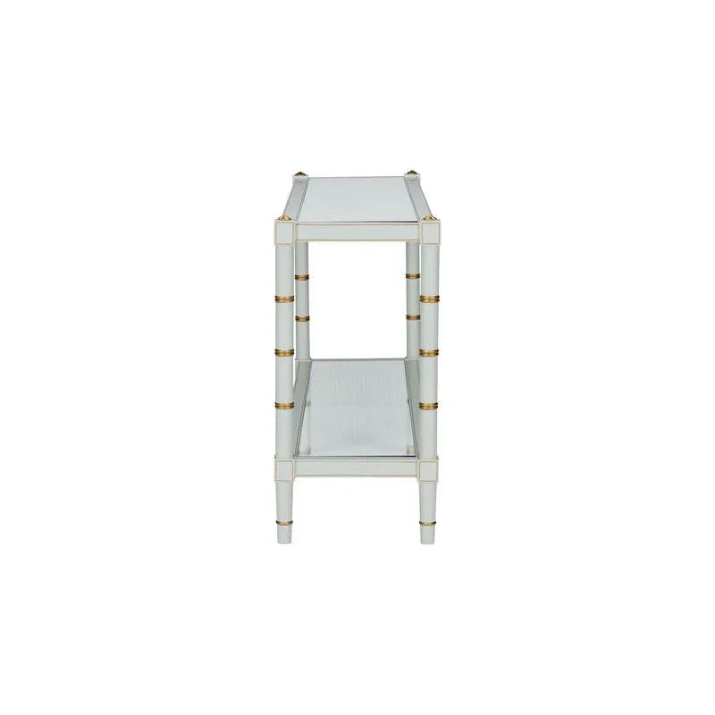Conner Cane Bamboo - Inspired Legs Console Table - LOOMLAN - Chelsea House - Console Tables