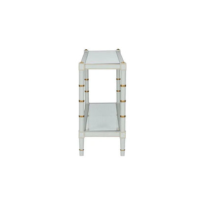 Conner Cane Bamboo - Inspired Legs Console Table - LOOMLAN - Chelsea House - Console Tables