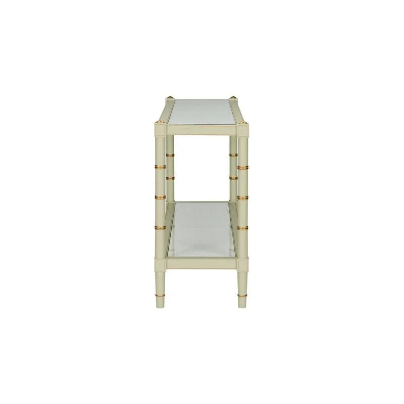 Conner Cane Bamboo - Inspired Legs Console Table - LOOMLAN - Chelsea House - Console Tables