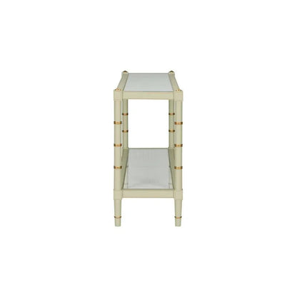 Conner Cane Bamboo - Inspired Legs Console Table - LOOMLAN - Chelsea House - Console Tables