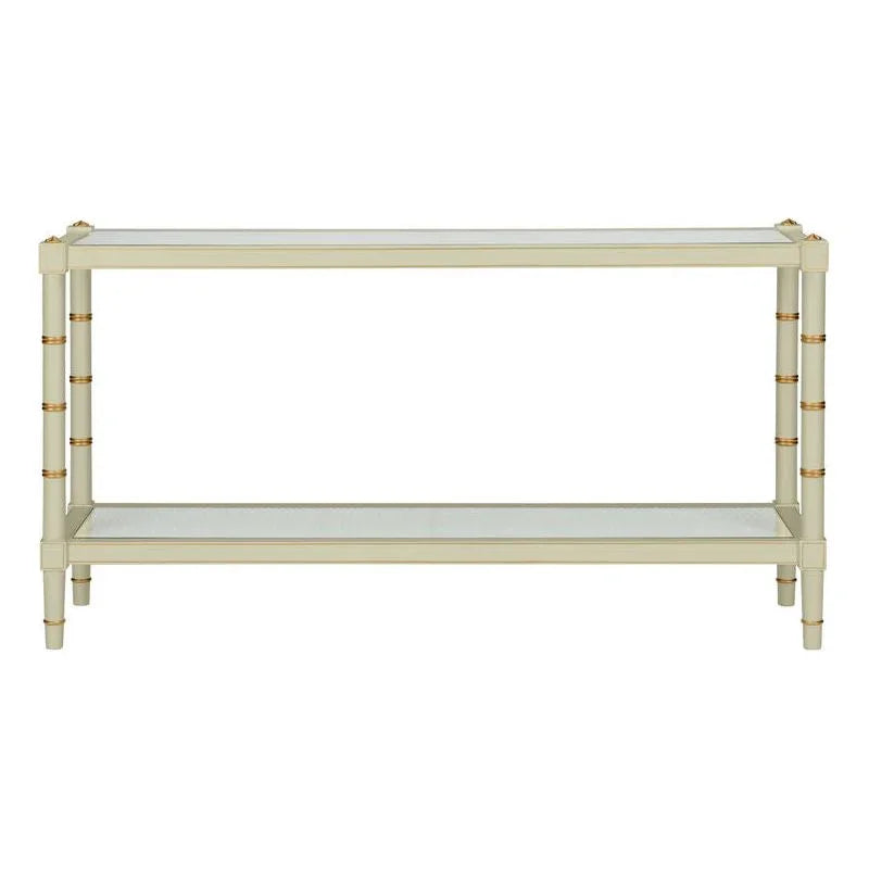 Conner Cane Bamboo - Inspired Legs Console Table - LOOMLAN - Chelsea House - Console Tables