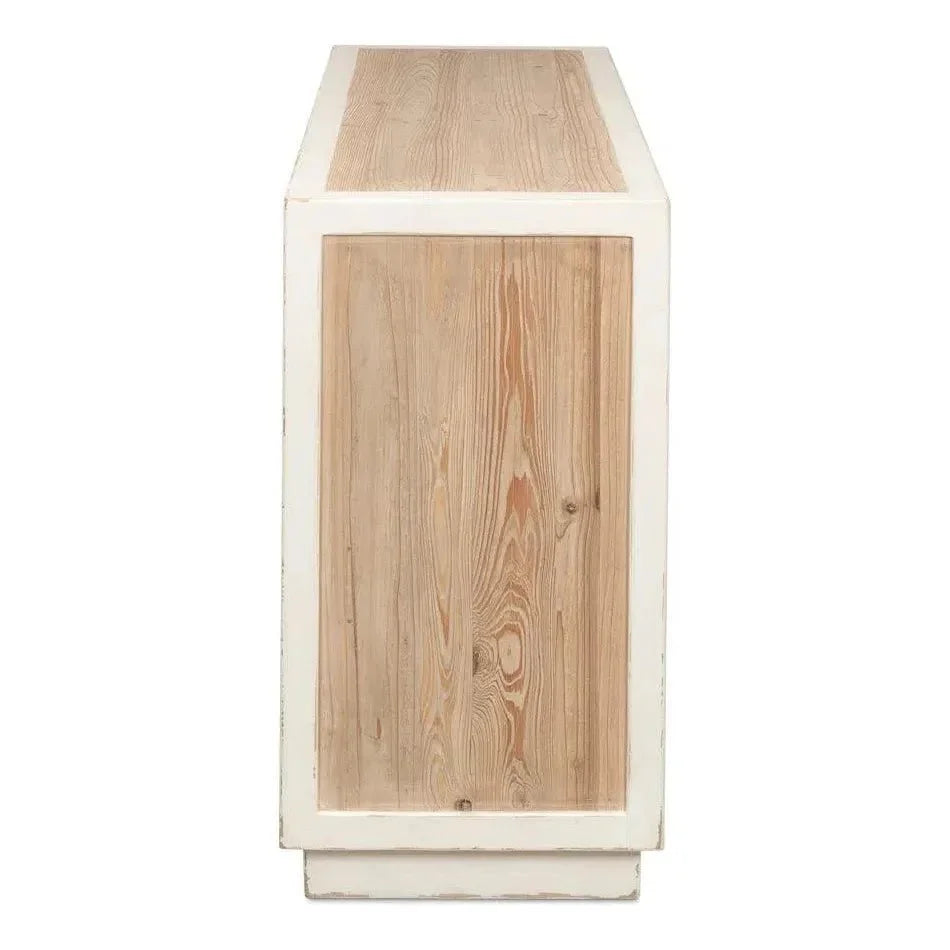 Center Drawer Console Table Storage Two Tone Wood - LOOMLAN - Sarreid - Dressers