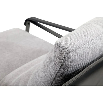 Connor Bonded Leather Grey Accent Chair - LOOMLAN - Moe's Home - Accent Chairs