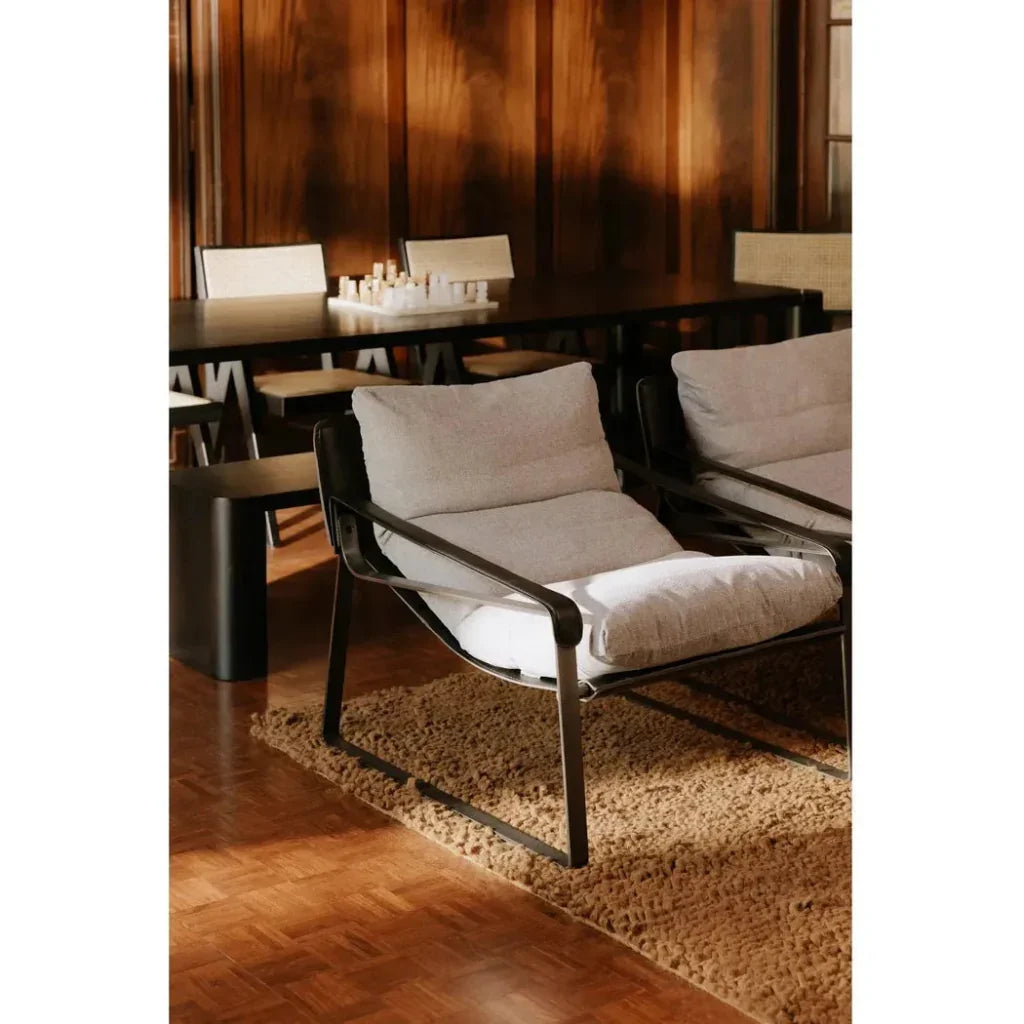 Connor Bonded Leather Grey Accent Chair - LOOMLAN - Moe's Home - Accent Chairs