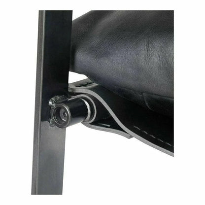 Connor Onyx Black Leather Slipper Chair - LOOMLAN - Moe's Home - Accent Chairs