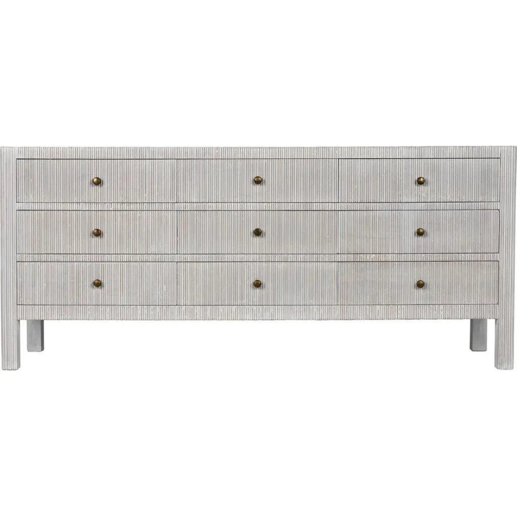 Conrad Nine Drawers Wood Dresser