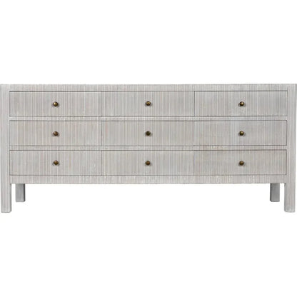 Conrad Nine Drawers Wood Dresser