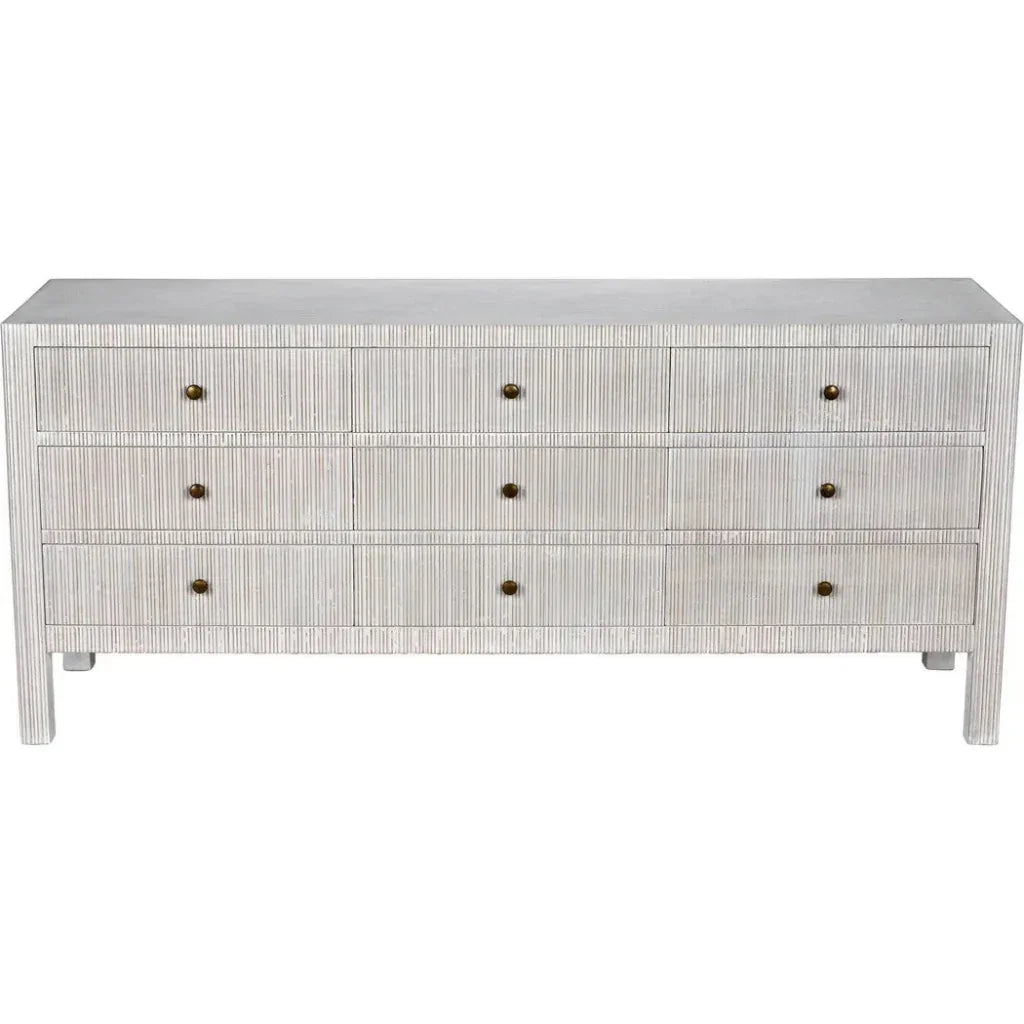 Conrad Nine Drawers Wood Dresser
