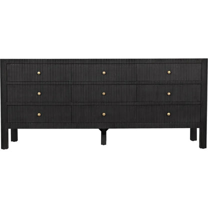 Conrad Nine Drawers Wood Dresser