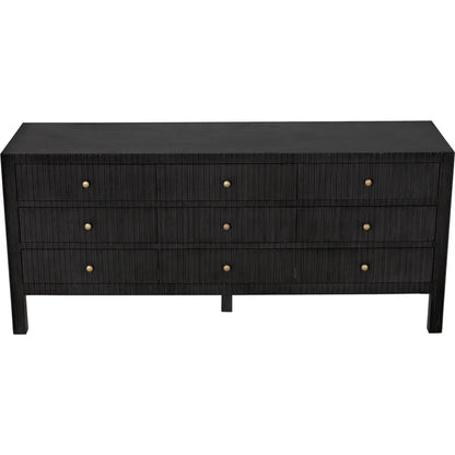 Conrad Nine Drawers Wood Dresser