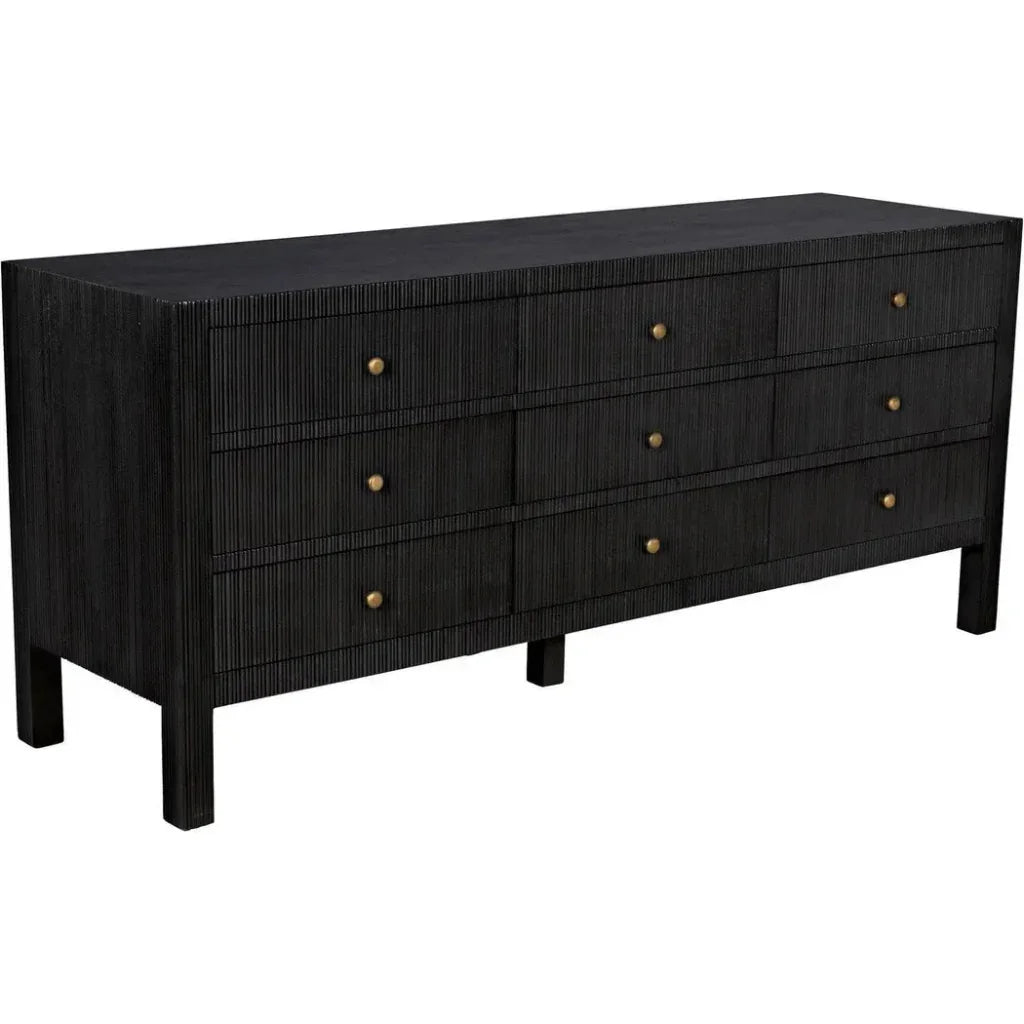 Conrad Nine Drawers Wood Dresser
