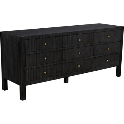 Conrad Nine Drawers Wood Dresser
