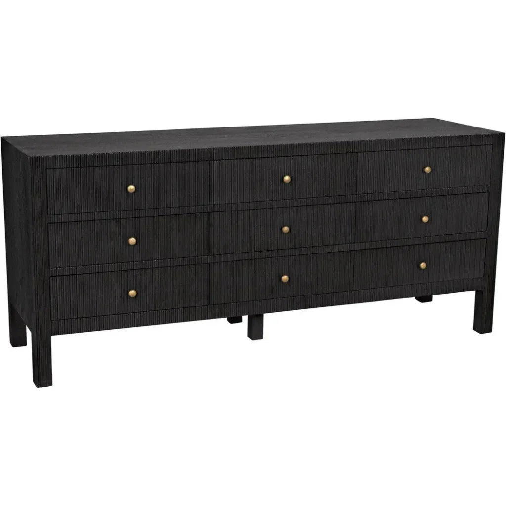 Conrad Nine Drawers Wood Dresser