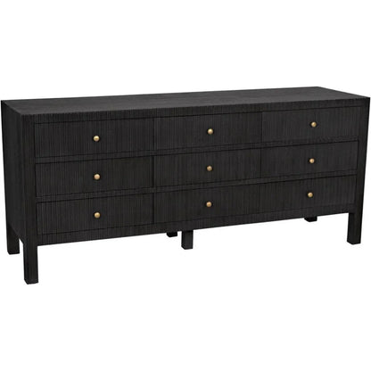 Conrad Nine Drawers Wood Dresser