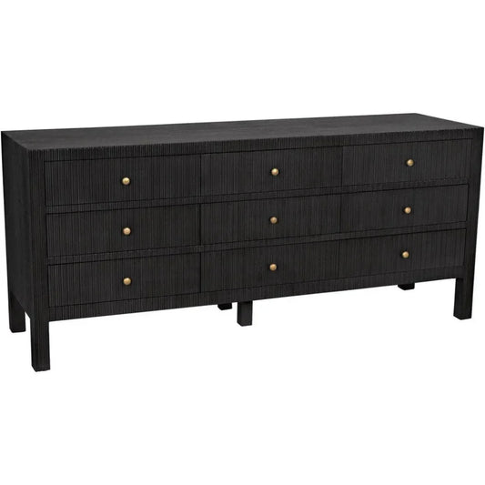Conrad Nine Drawers Wood Dresser