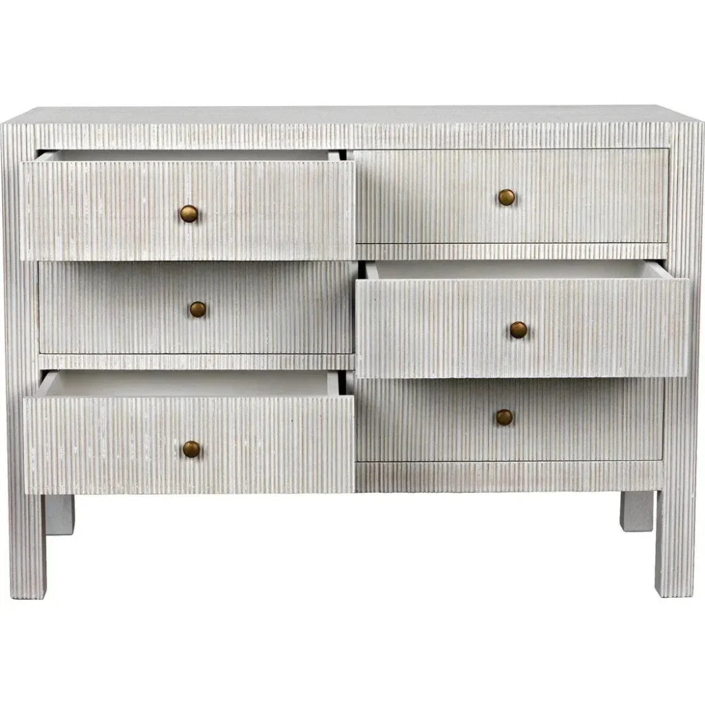 Conrad Six Drawers Wood Dresser
