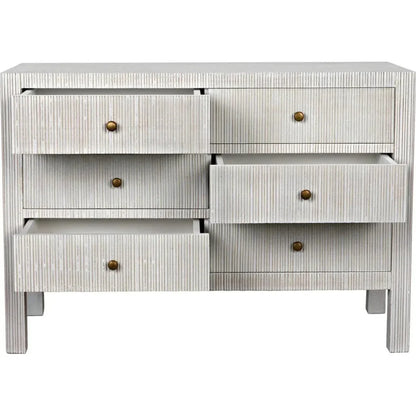 Conrad Six Drawers Wood Dresser