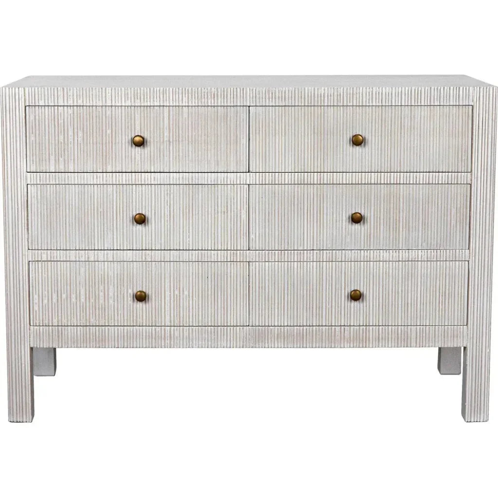 Conrad Six Drawers Wood Dresser