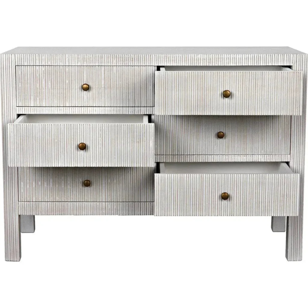 Conrad Six Drawers Wood Dresser