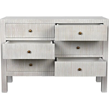 Conrad Six Drawers Wood Dresser