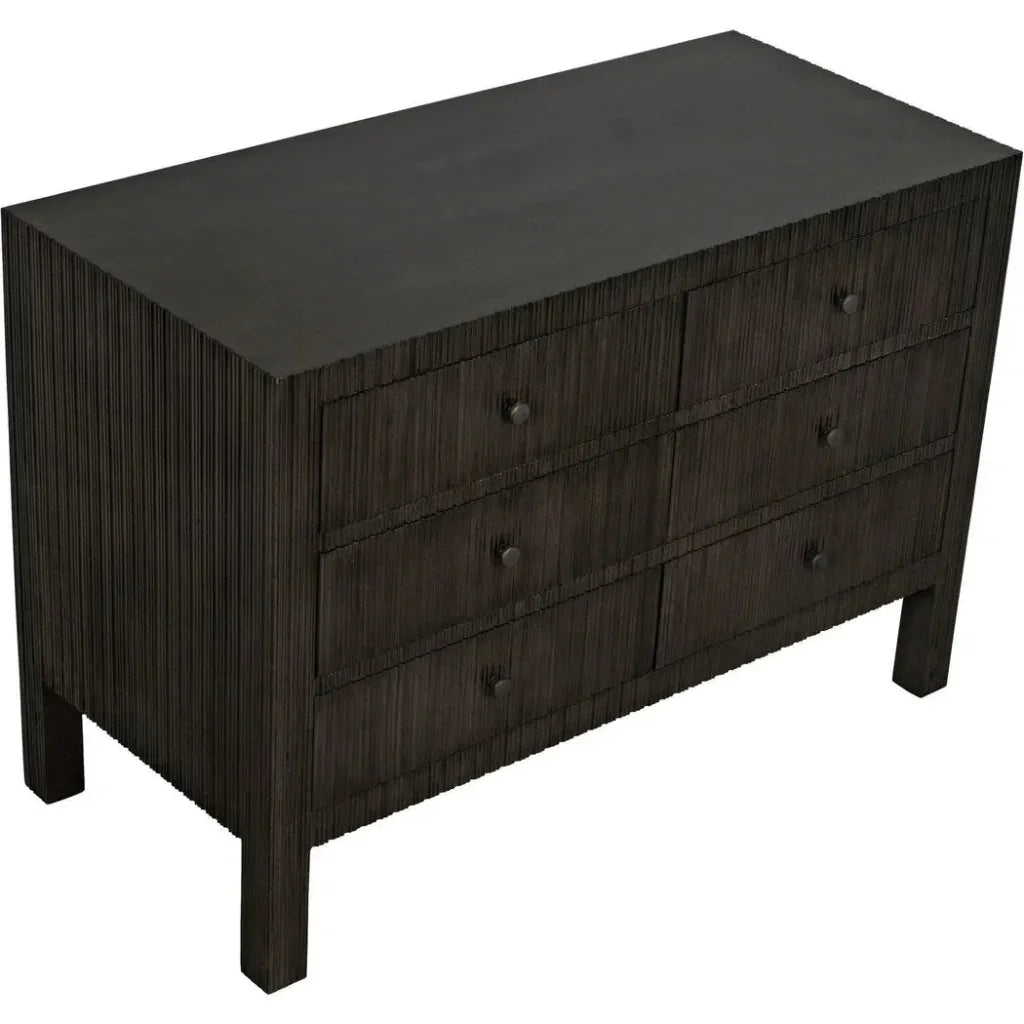 Conrad Six Drawers Wood Dresser