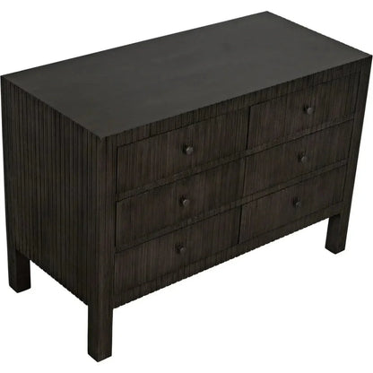 Conrad Six Drawers Wood Dresser