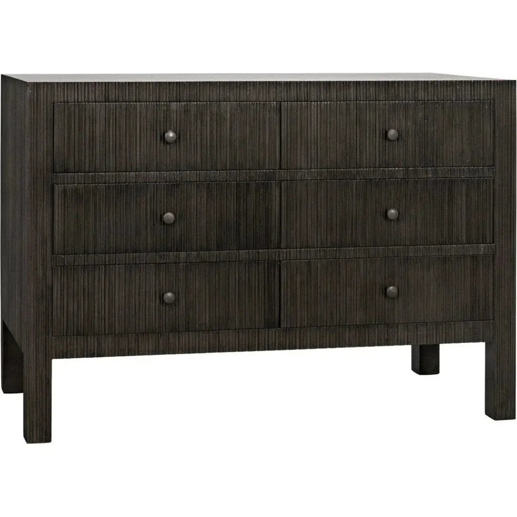 Conrad Six Drawers Wood Dresser