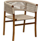 Conrad Chair, Teak with Woven Rope - LOOMLAN - Noir - Dining Chairs