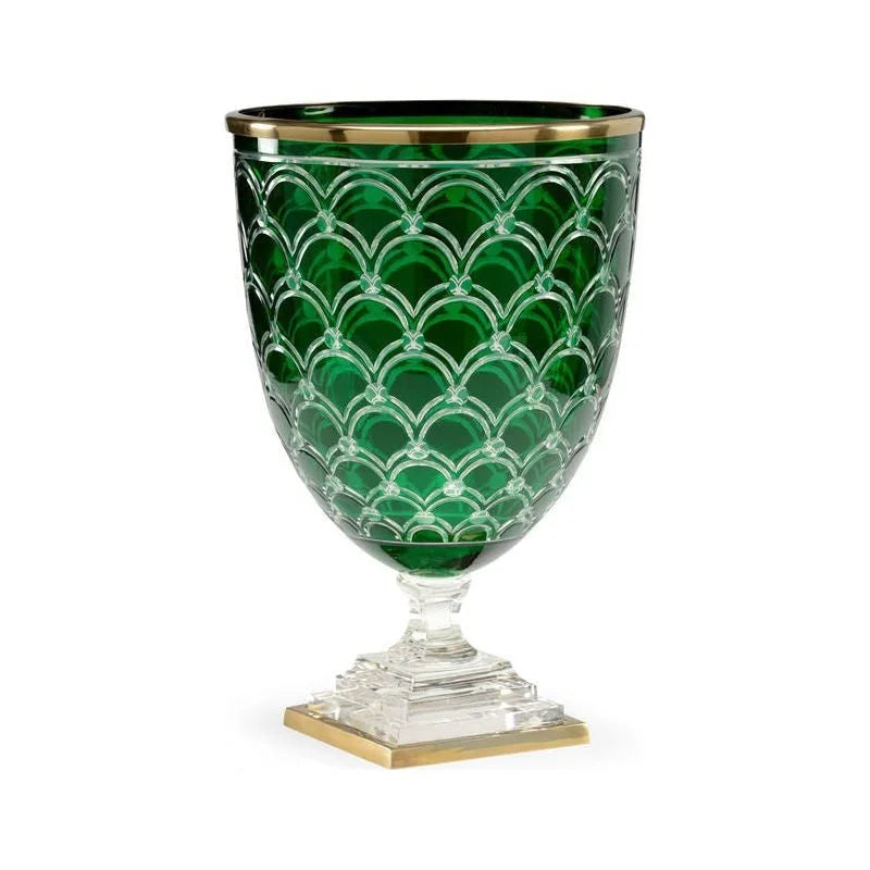 Conservatory Hurricane Emerald Candleholder - LOOMLAN - Wildwood - Candle Holders