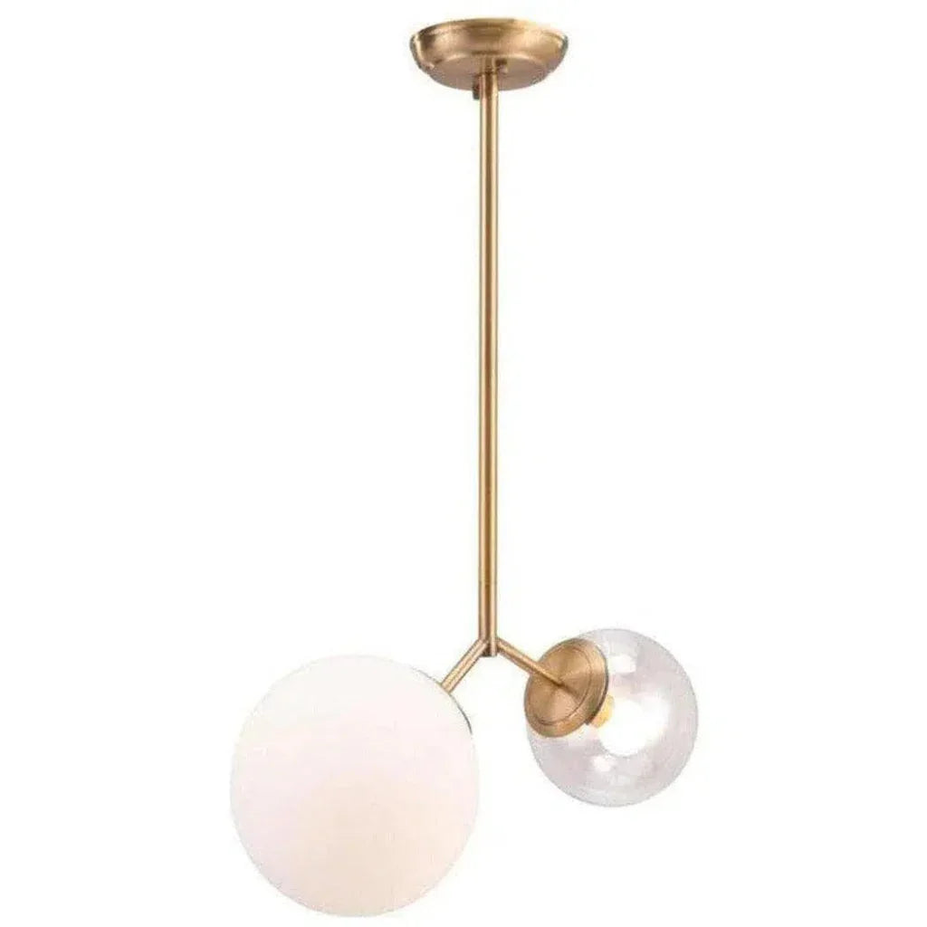 Constance Ceiling Lamp Brass - LOOMLAN - Zuo Modern - Pendants