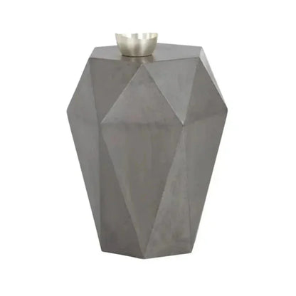 Constance Geometric Shaped Outdoor End Table - LOOMLAN - SUNPAN - Outdoor Side Tables