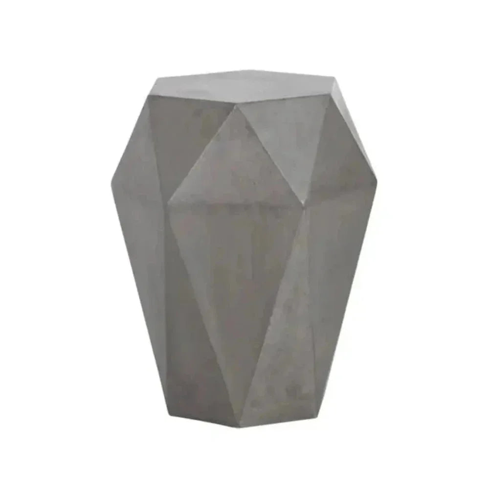 Constance Geometric Shaped Outdoor End Table - LOOMLAN - SUNPAN - Outdoor Side Tables