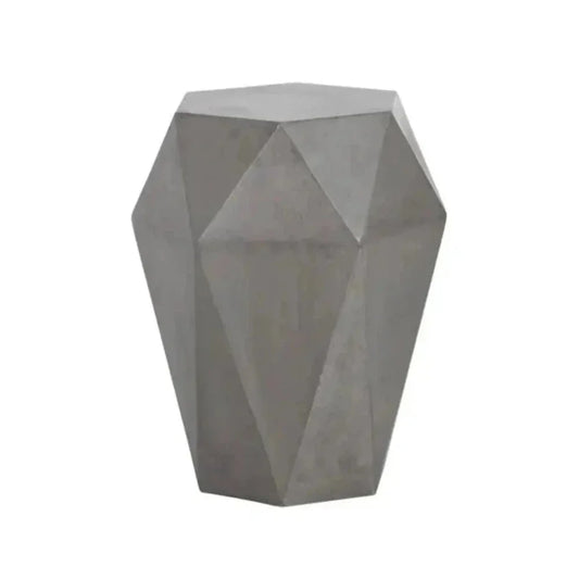 Constance Geometric Shaped Outdoor End Table - LOOMLAN - SUNPAN - Outdoor Side Tables