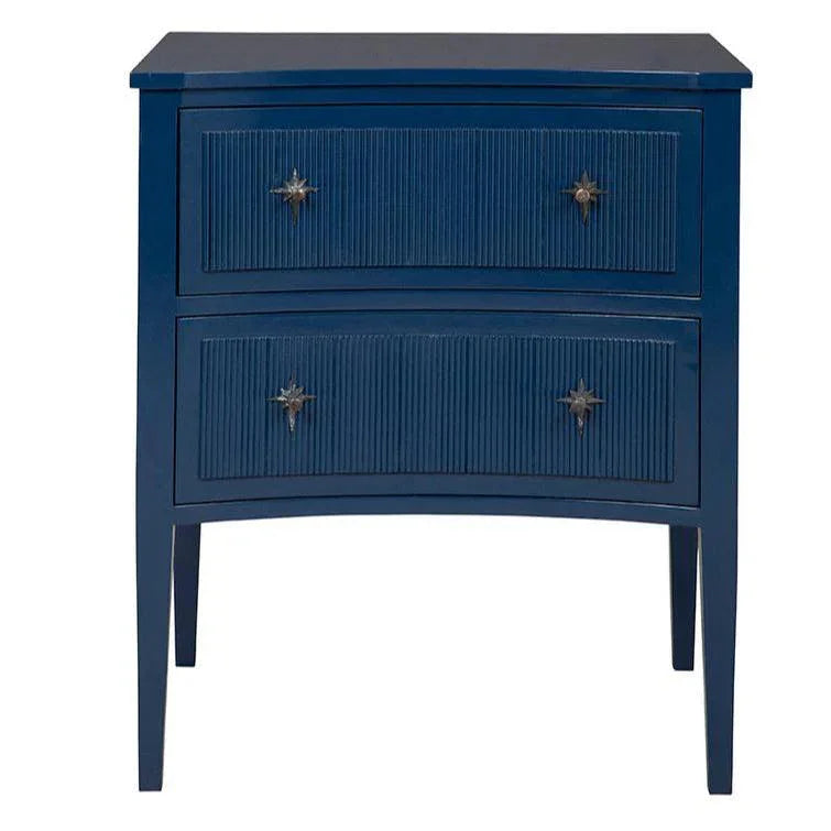 Blue Wooden 2 Drawers Constellation Chest - LOOMLAN - Furniture Classics - Chests