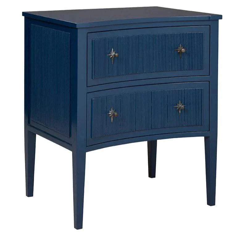 Blue Wooden 2 Drawers Constellation Chest - LOOMLAN - Furniture Classics - Chests