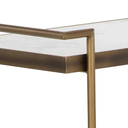 Contardi Steel Framed Elegance Bar Cart-Home Bar Carts-SUNPAN-LOOMLAN