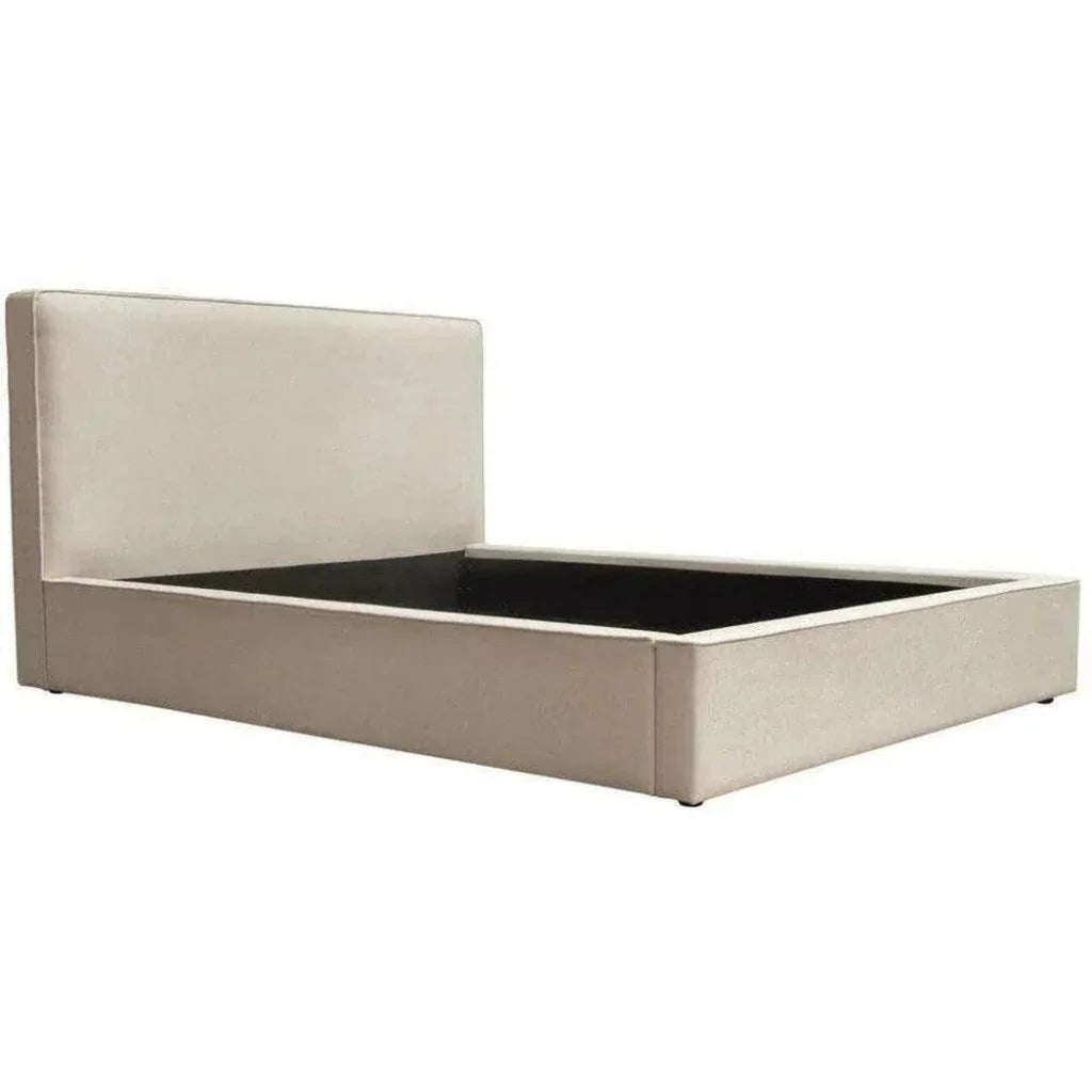 Contemporary Brown Low Profile Bed Frame - LOOMLAN - Diamond Sofa - Beds