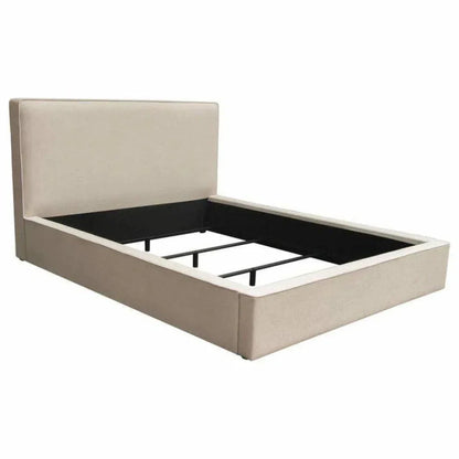 Contemporary Brown Low Profile Bed Frame - LOOMLAN - Diamond Sofa - Beds