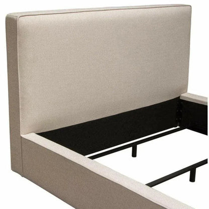 Contemporary Brown Low Profile Bed Frame - LOOMLAN - Diamond Sofa - Beds