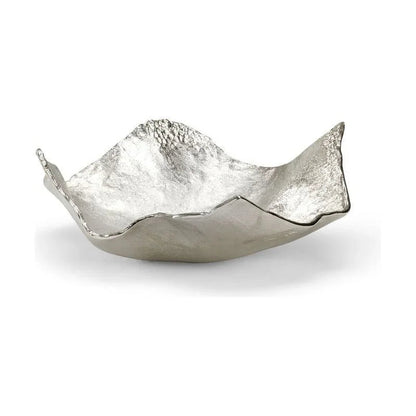 Contemporary Cast Aluminum Made Silver Tray - LOOMLAN - Wildwood - Trays