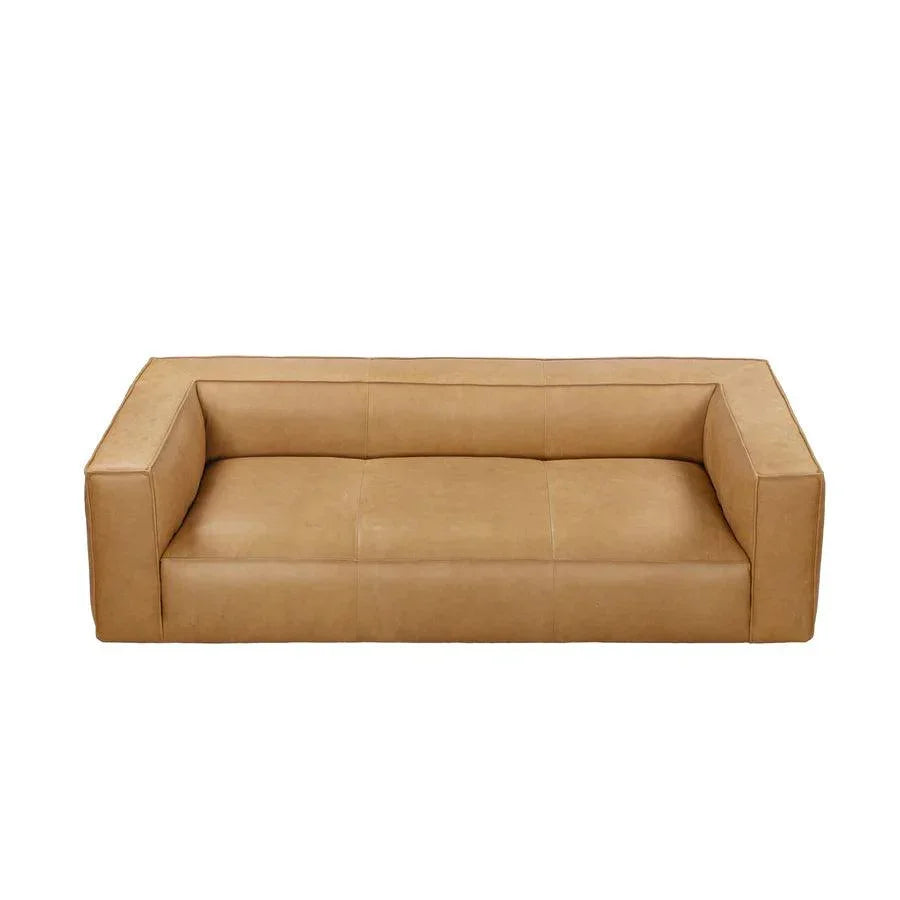 Contemporary Leather Club Sofa - LOOMLAN - Uptown Sebastian - Sofas & Loveseats