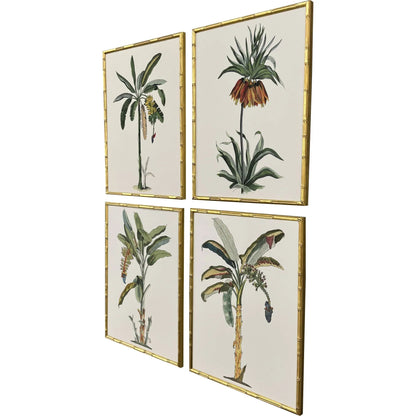 Contemporary Palm I Framed Wall Art 4PC
