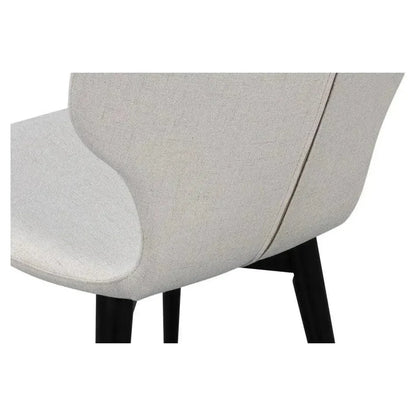 Contour Beechwood Ivory Armless Sidechair - LOOMLAN - Accent Chairs