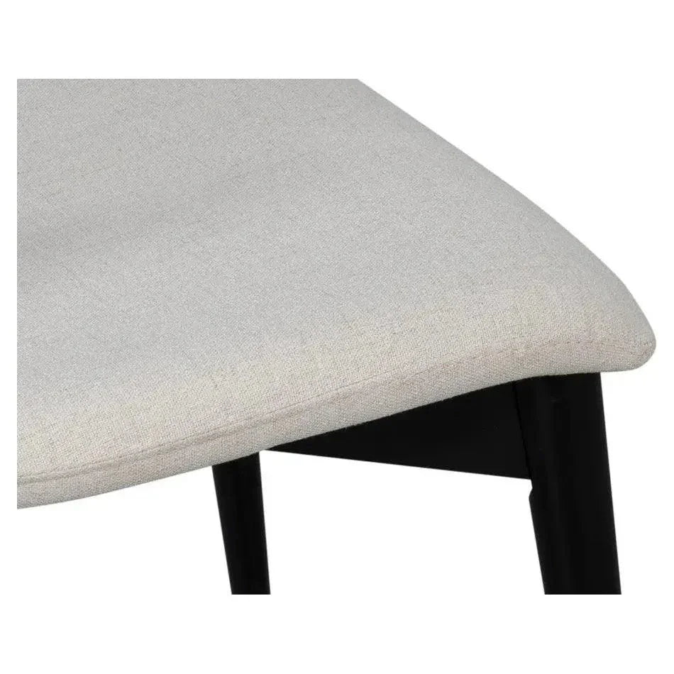 Contour Beechwood Ivory Armless Sidechair - LOOMLAN - Accent Chairs