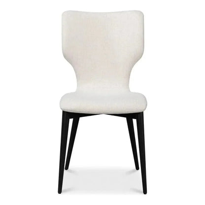 Contour Beechwood Ivory Armless Sidechair - LOOMLAN - Accent Chairs