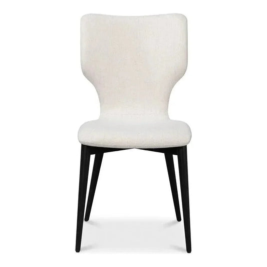 Contour Beechwood Ivory Armless Sidechair - LOOMLAN - Accent Chairs