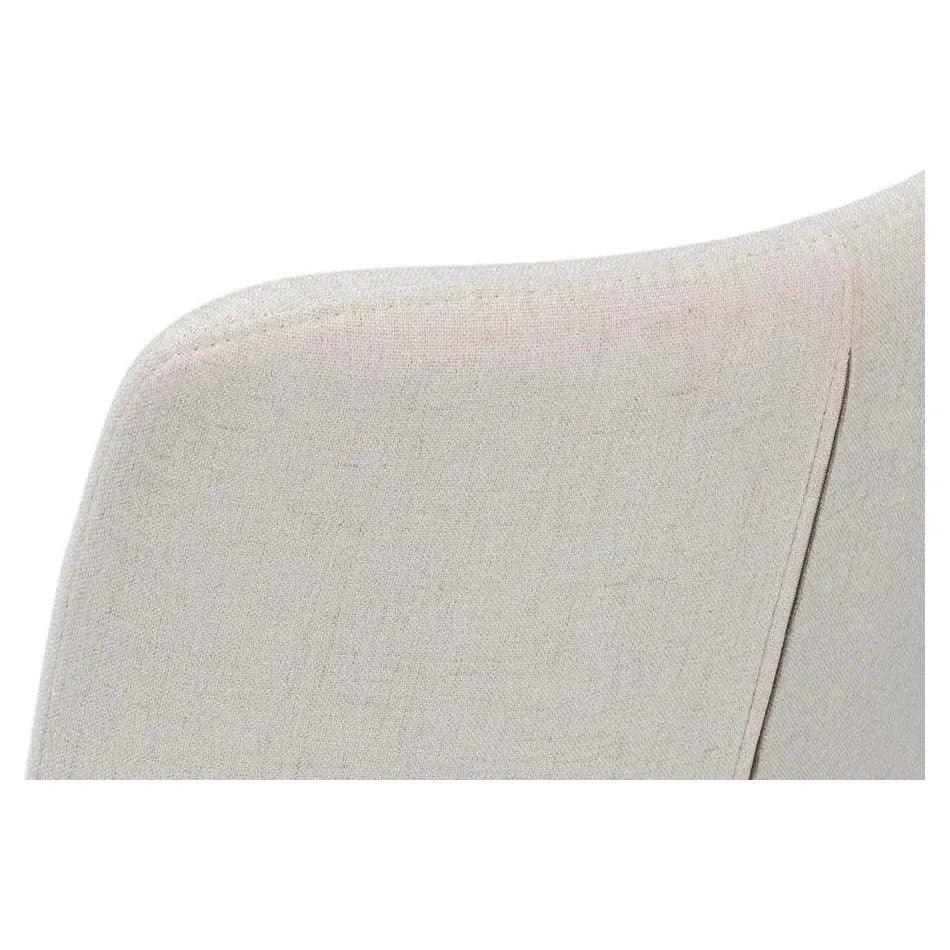 Contour Beechwood Ivory Armless Sidechair - LOOMLAN - Accent Chairs